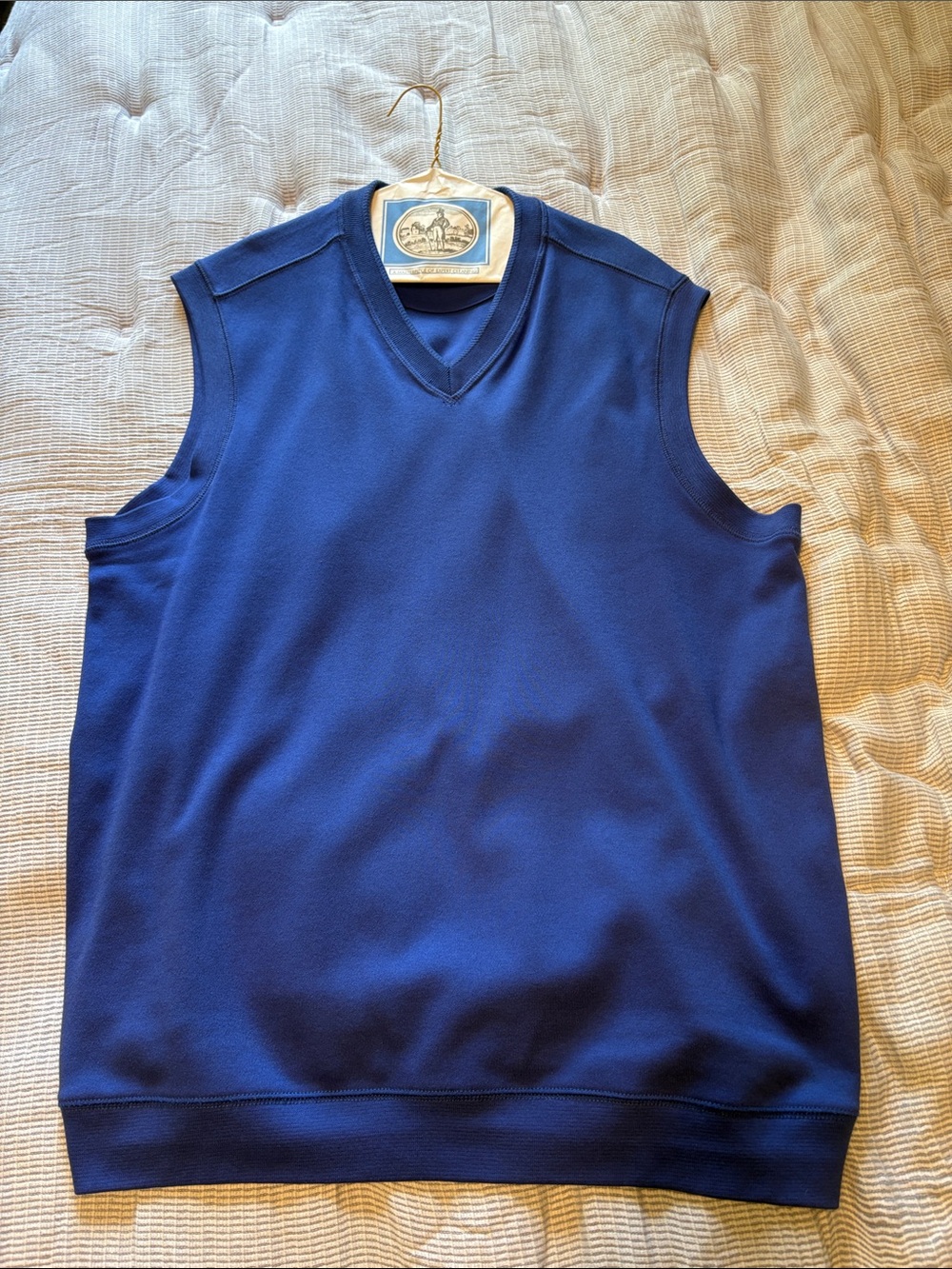 Ashworth Men's Royal Blue Sleeveless V-Neck Golf Vest